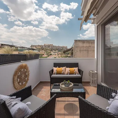 Majestic Penthouse W Acropolis View Апартаменты Афины